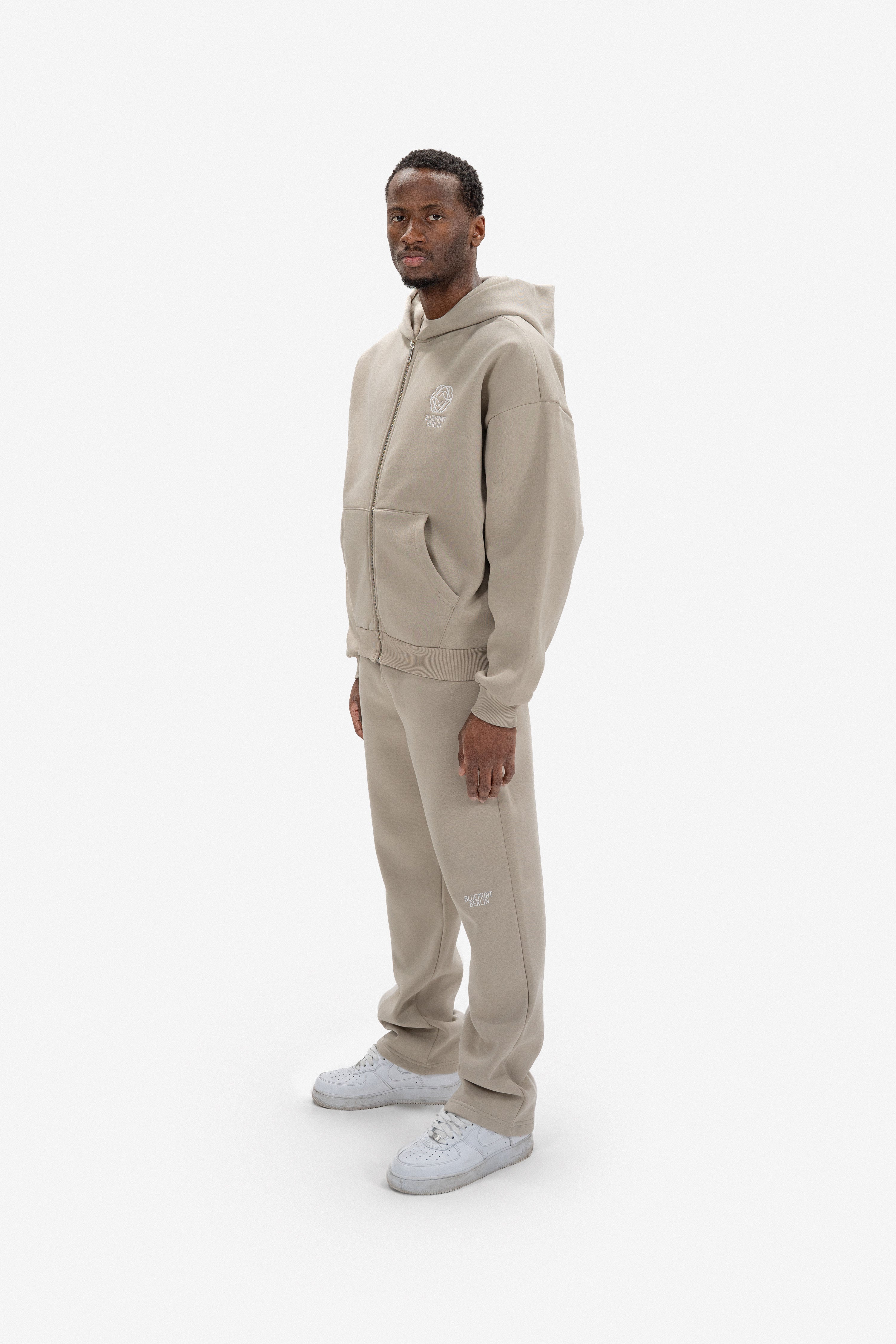 Plaza Taupe Zip Hoodie