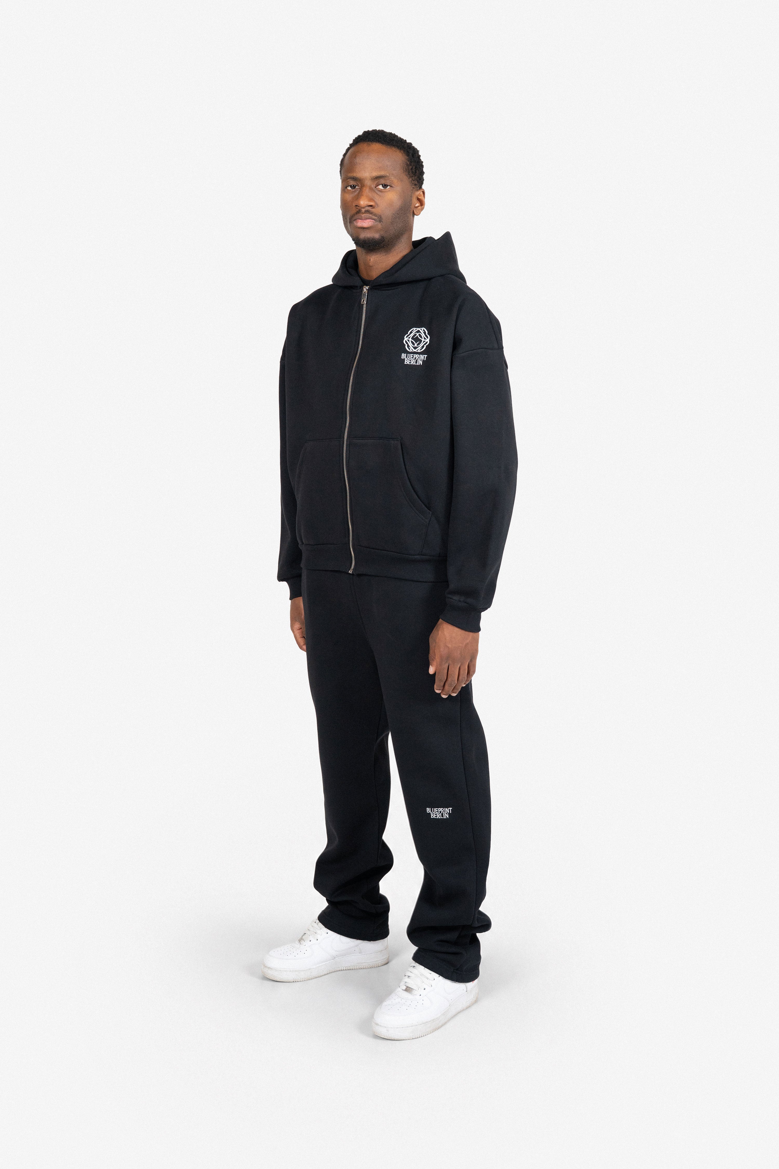 Black Zip Hoodie