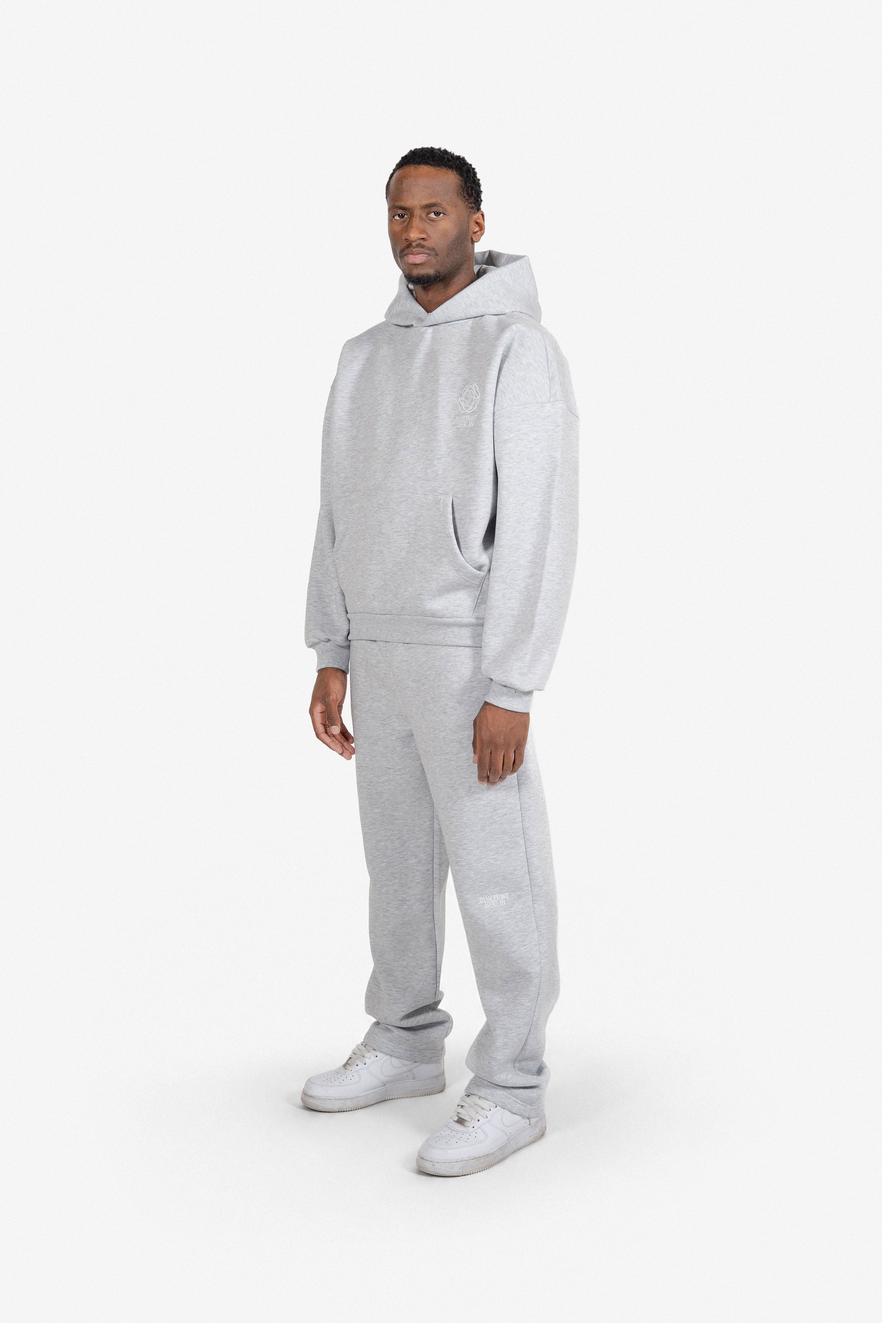 Light Grey Melange Hoodie