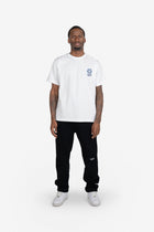 White T-Shirt Blue