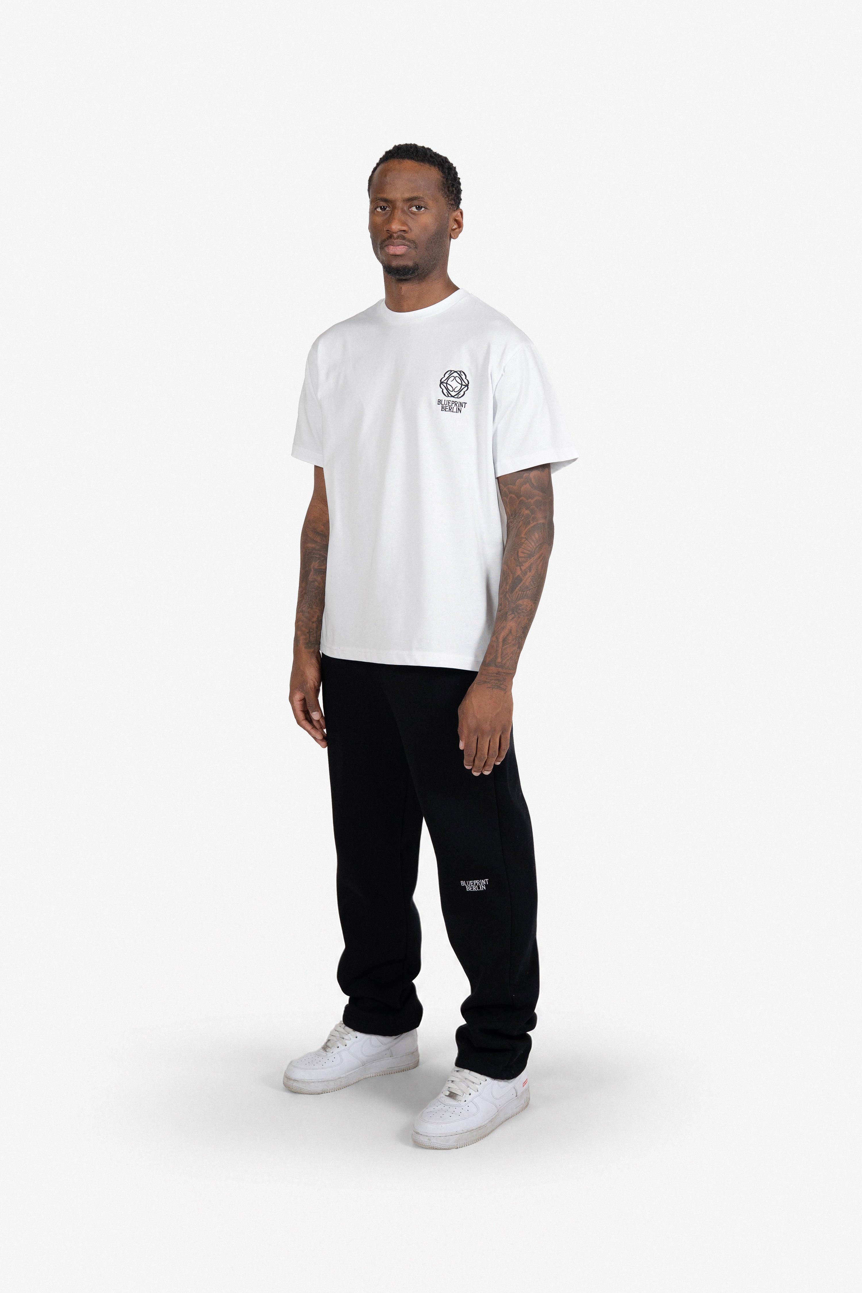 White T-Shirt Black
