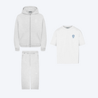 Light Grey Melange - Zip Set