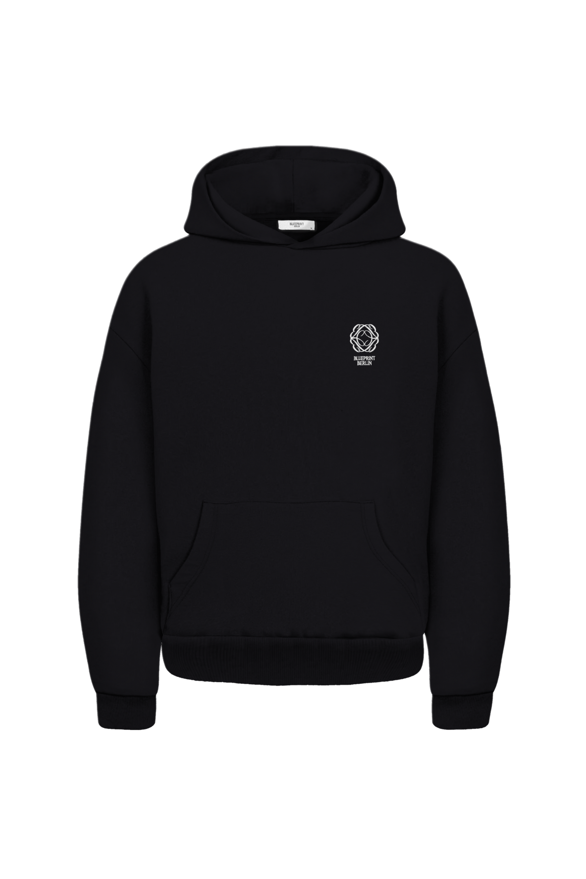 Schwarze Oversize Hoodie von Blueprint Berlin