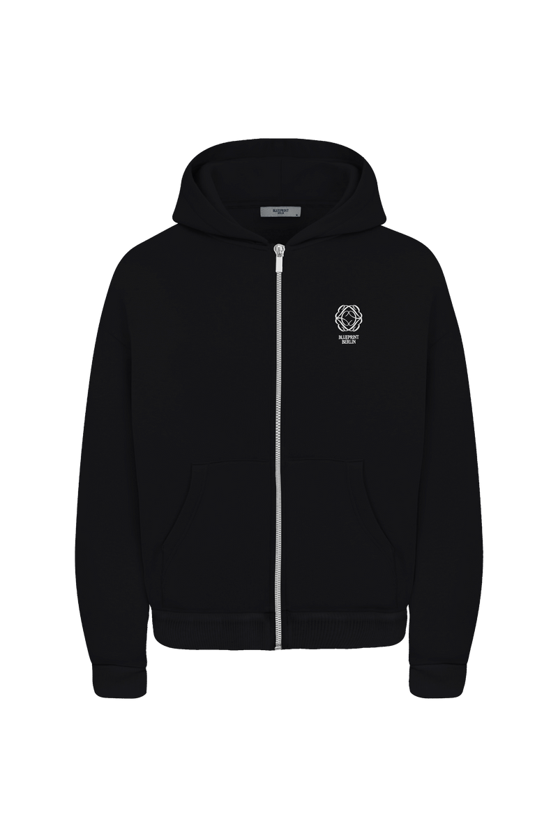 Black Zip Hoodie