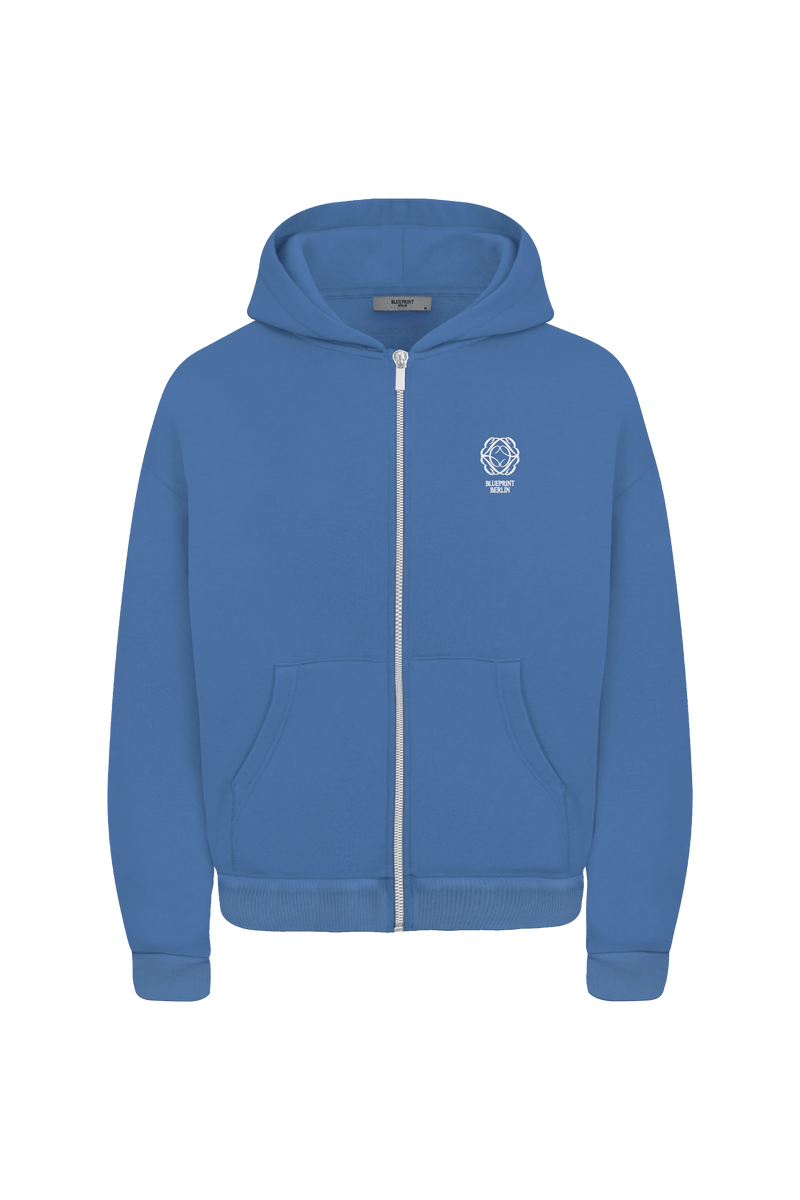 Cobalt Blue Zip Hoodie