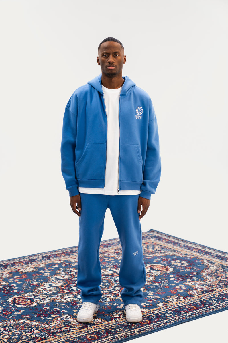 Cobalt Blue Zip Hoodie