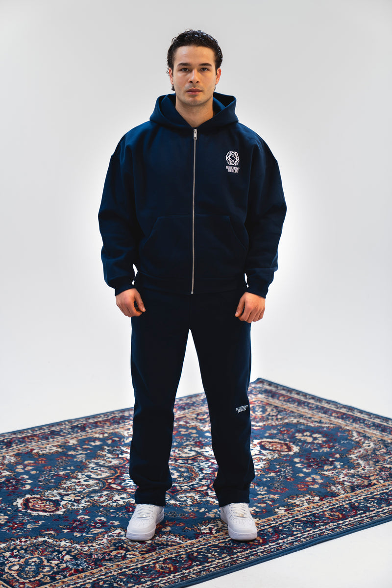 Pageant Blue Zip Hoodie