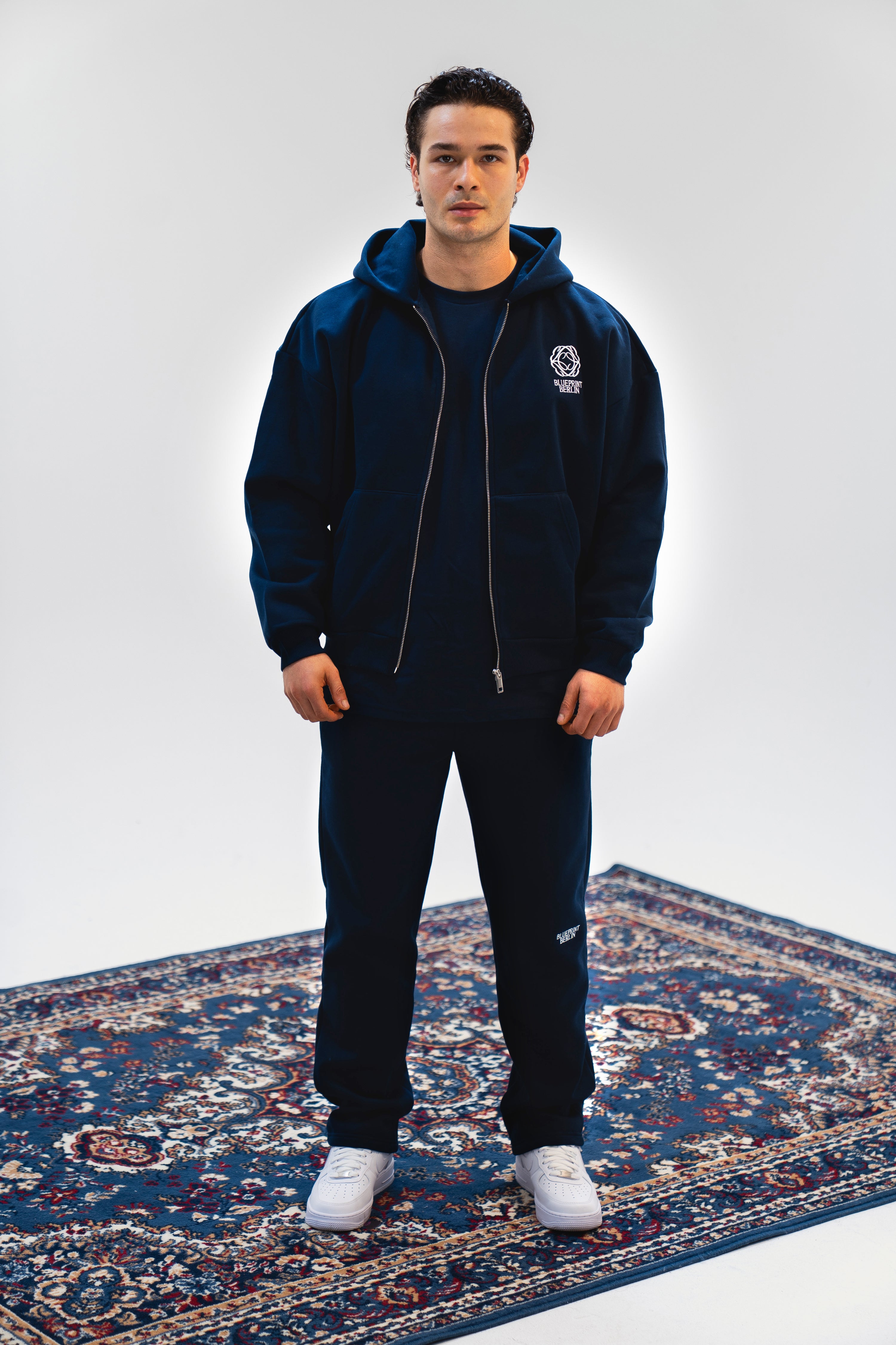 Pageant Blue Zip Hoodie