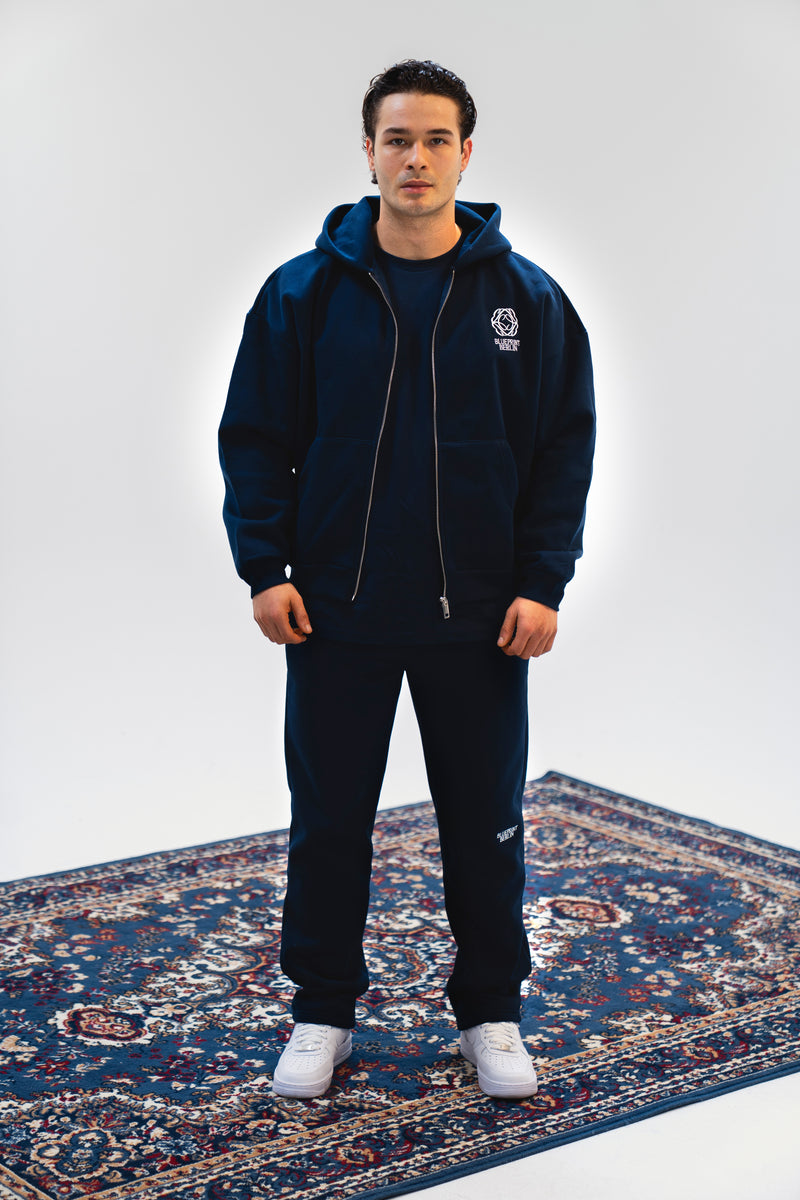 Pageant Blue Zip Hoodie