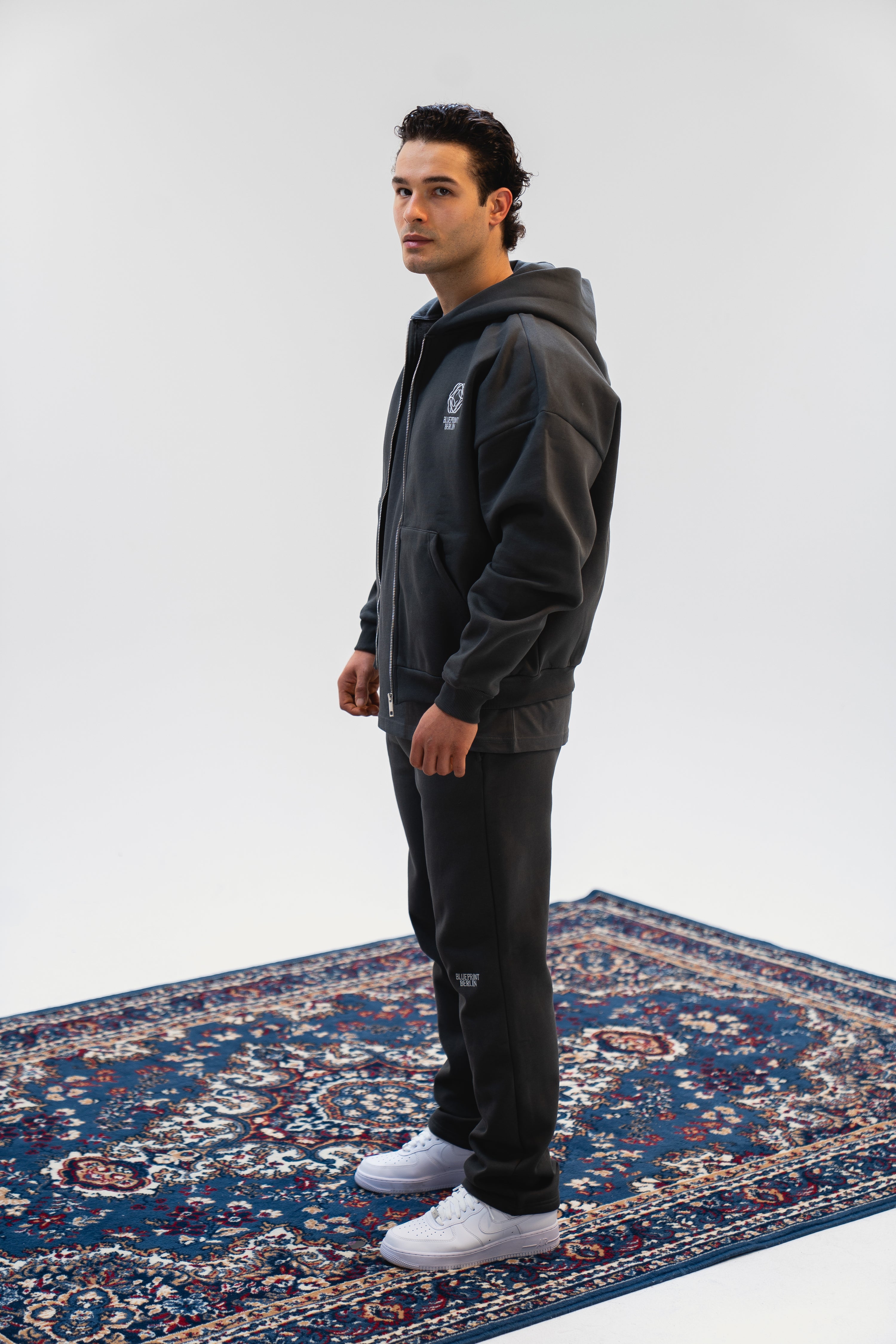 Volcanic Ash Zip Hoodie