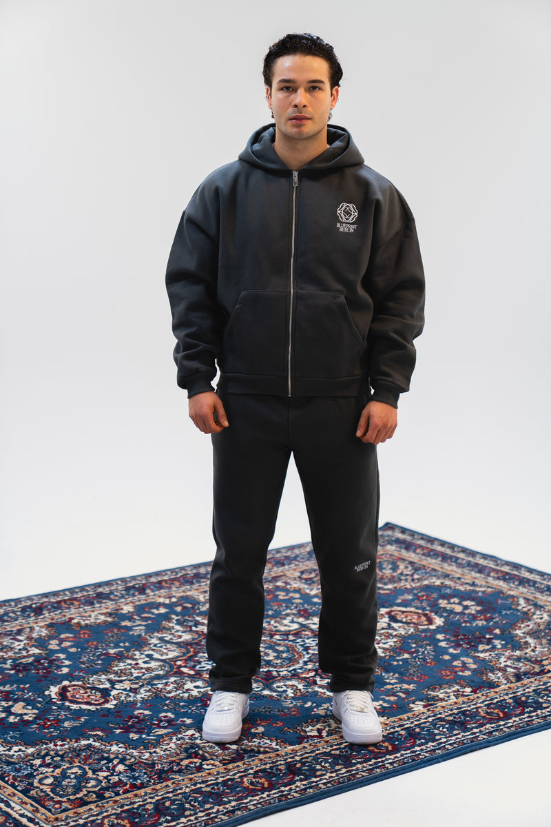 Volcanic Ash Zip Hoodie