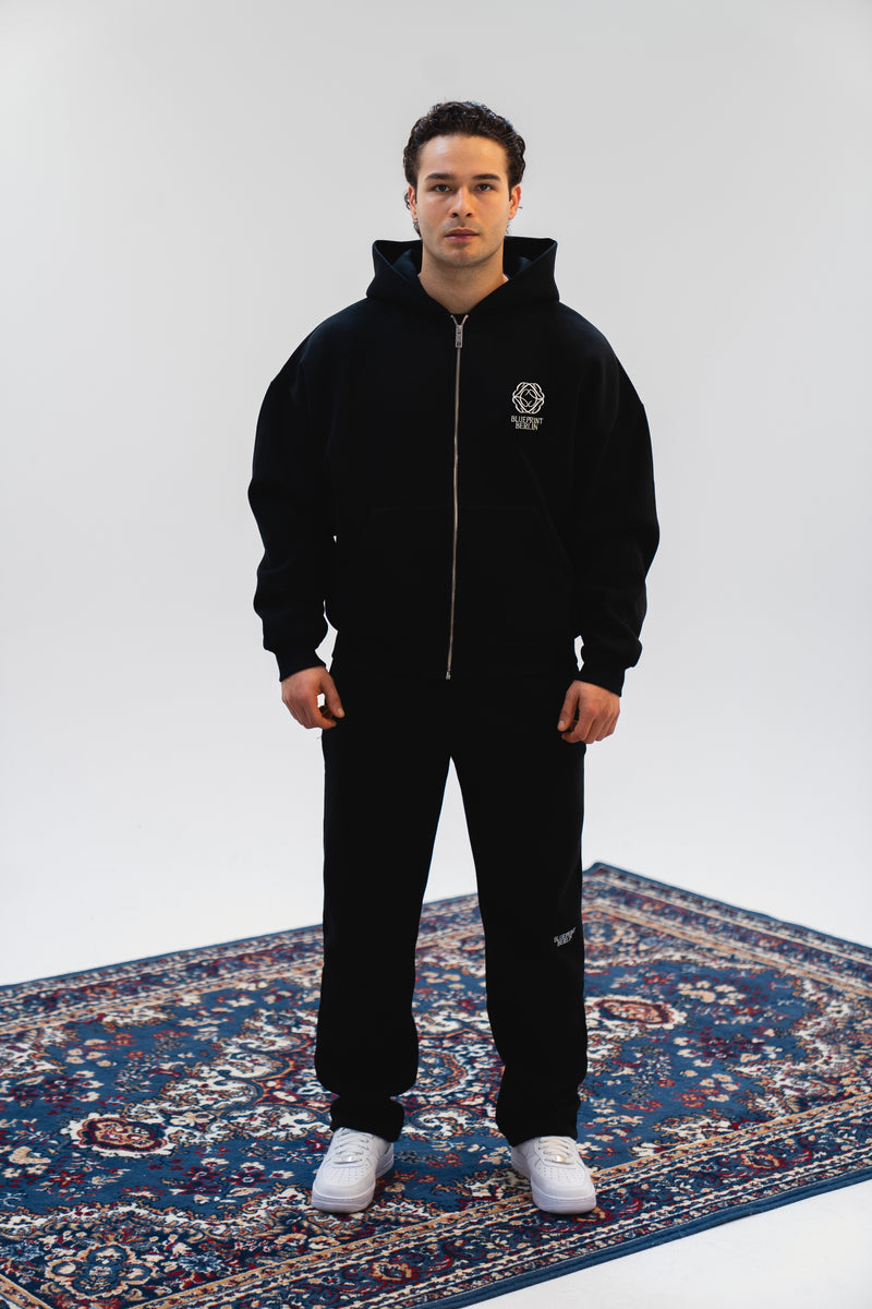 Black Zip Hoodie