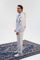 Light Grey Melange Zip Hoodie