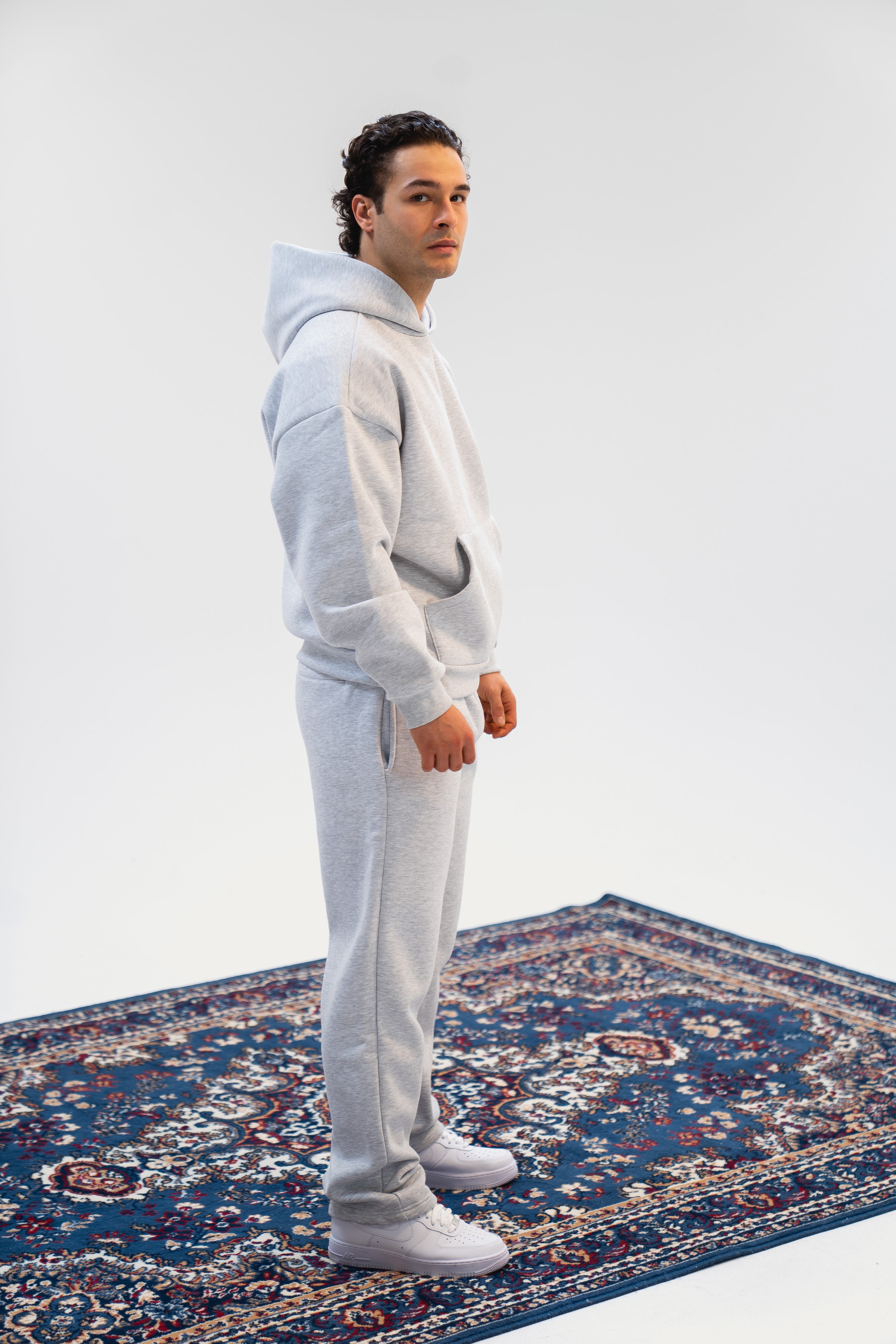 Light Grey Melange Pants