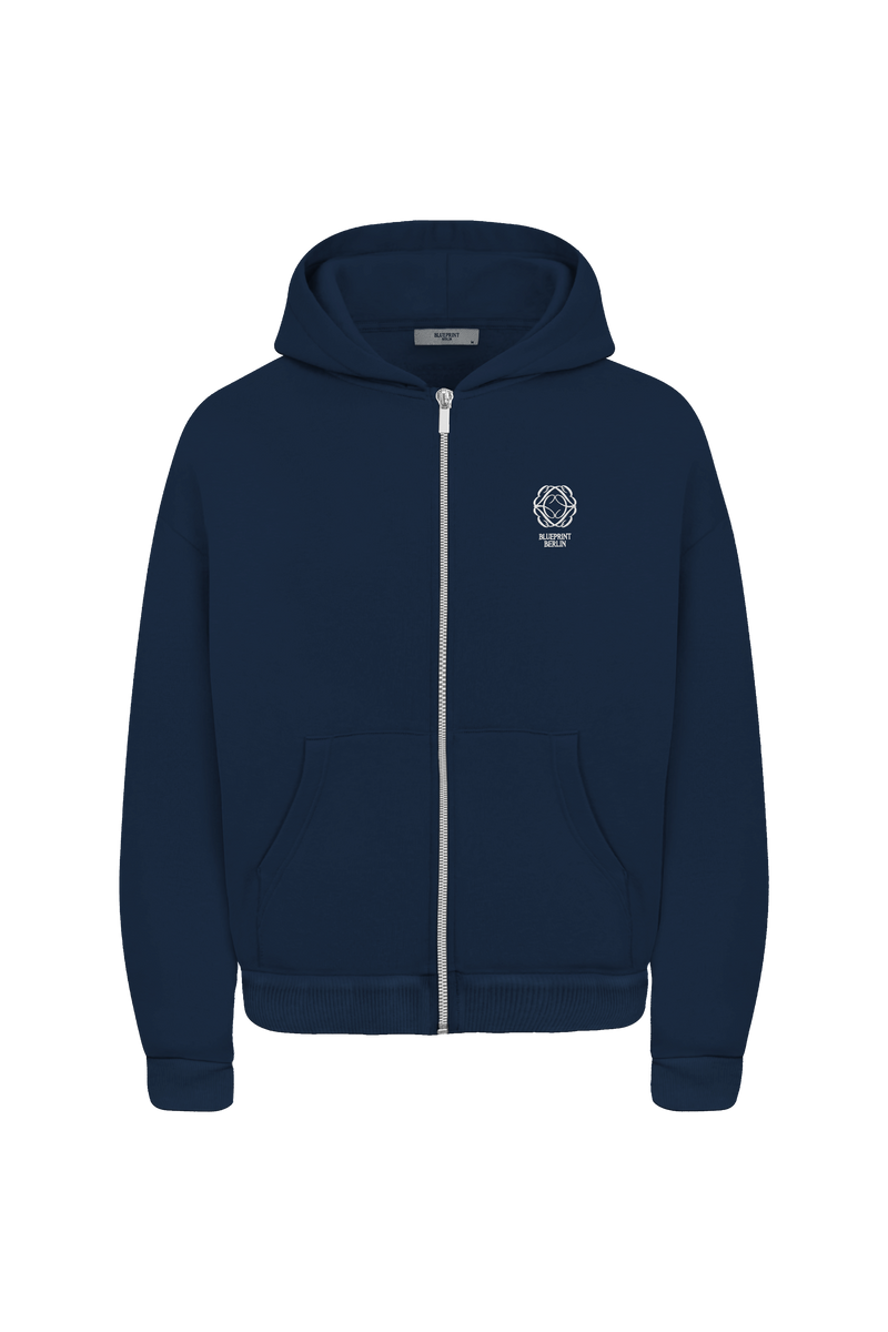 Pageant Blue Zip Hoodie